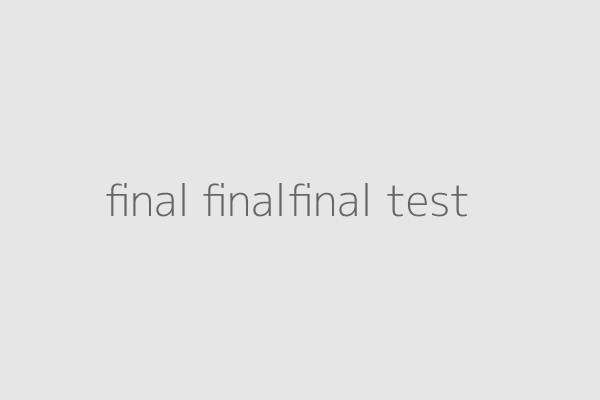 final finalfinal test